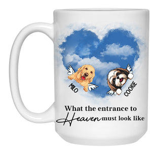 Entrance to Heaven, Personalized Mug, Custom Gifts for Dog Lovers