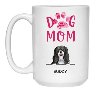 Dog Mom, Personalized Coffee Mug, Custom Gift for Dog Lovers