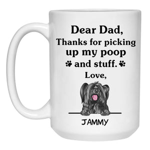 Thanks for picking up my poop and stuff, Funny Skye Terrier Personalized Coffee Mug, Custom Gifts for Dog Lovers