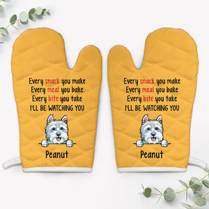 Every Snack You Make Every Meal You Bake, Personalized Oven Mitts, Gifts For Dog Lovers