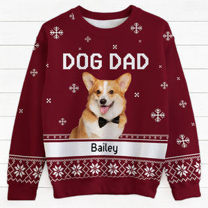 Pet Lovers Custom Title, Personalized All-Over-Print Sweatshirt, Christmas Sweater, Custom Photo