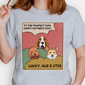 Pawfect Mom Dad, Light Shirt, Personalized Shirt, Gifts for Dog Lovers, Mother's Day Gifts