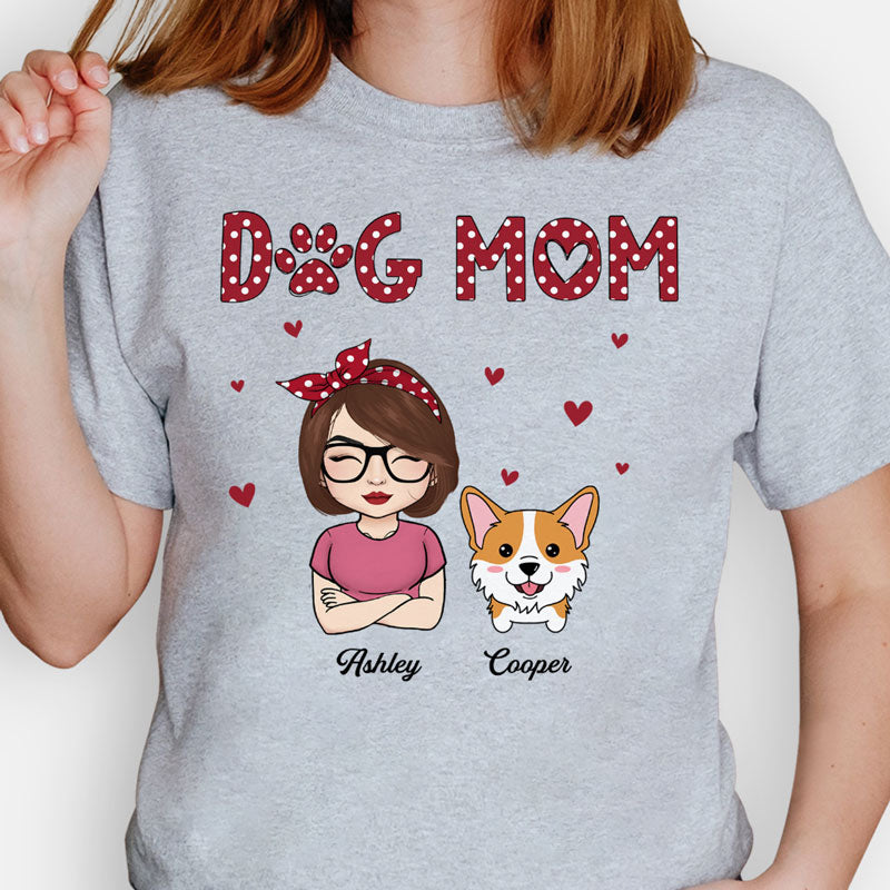 Dog Mom Dog Chibi, Personalized Shirt, Custom Gifts For Dog Lovers