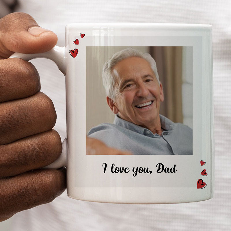 Square Custom Photo, Custom Coffee Mugs, Father's Day gift, Anniversary gifts