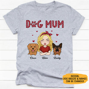 Dog Mom Dog Chibi, Personalized Shirt, Custom Gifts For Dog Lovers