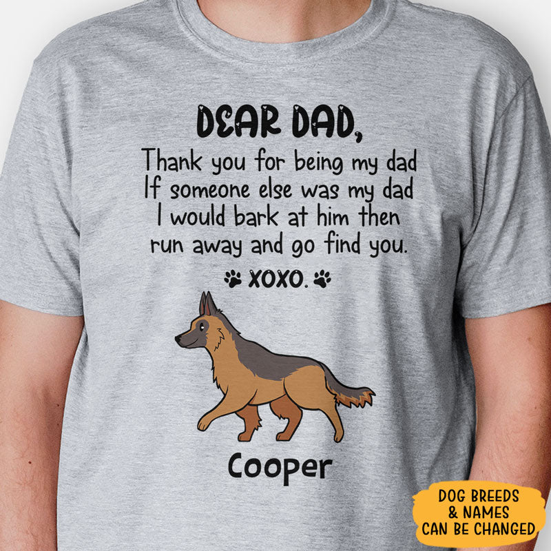 Thank You For Being My Mom Xoxo Walking Dog, Personalized Shirt, Gifts for Dog Lovers