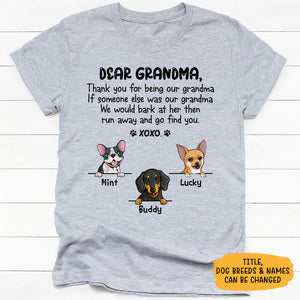 Dear Mom, Thank You For Being My Mom Xoxo, Personalized Shirt, Gifts for Dog Lovers