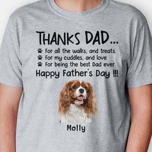 For All The Walks And Treats, Personalized Shirt, Gifts for Dog Lovers, Custom Photo