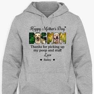 Thanks For Picking Up My Poop, Personalized Shirt, Gift for Dog Mom, Custom Photo