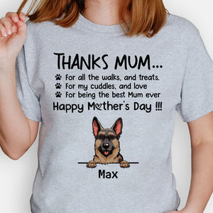 For All The Walks And Treats, Personalized Shirt, Gifts for Dog Lovers, Mother's Day Gifts