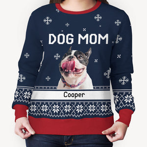 Pet Lovers Custom Title, Personalized All-Over-Print Sweatshirt, Christmas Sweater, Custom Photo