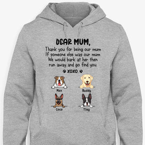 Dear Mom, Thank You For Being My Mom Xoxo, Personalized Shirt, Gifts for Dog Lovers