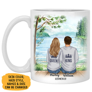 Together Is My Favorite Place To Be, King Queen, Anniversary gifts, Personalized Mugs, Valentine's Day gift