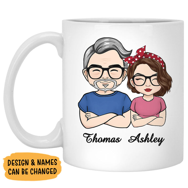 Like Father Like Daughter Oh Crap, Personalized Accent Mug, Gift For Dad