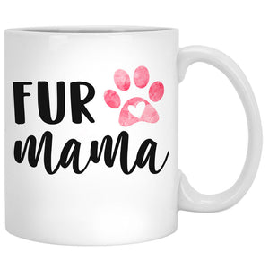 Fur Mama, Best Dog Mom Mugs, Customized Mugs for Dog Lovers, Personalized Mother's Day gifts