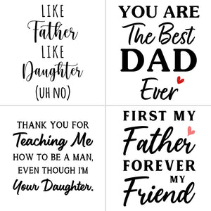 Father and Daughter Quotes Customized Coffee Mug, Personalized Gift, Father's Day gift