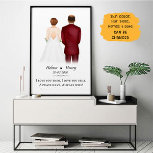 Anniversary Gift, Always Have Always Will Personalized Poster, Wedding Gift