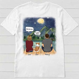 We Still Talk About You, Personalized Shirt, Back Print Shirt, Memorial Gifts For Dog Lovers