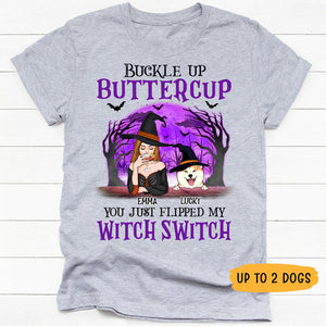 Buckle Up Buttercup, Halloween Gift, Custom Shirt For Dog Lovers, Personalized Gifts