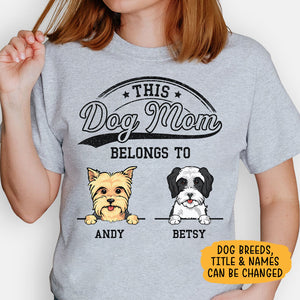 This Human Belongs To Custom Title, Personalized Shirt, Gift For Dog Lovers