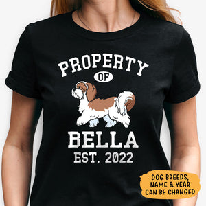 Property Of Dogs, Personalized Shirt, Custom Gifts For Dog Lovers