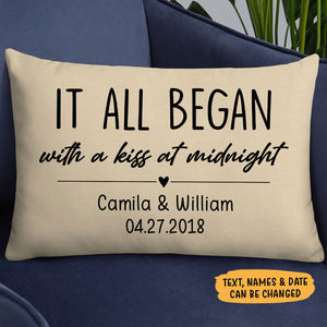 Where It All Began, Personalized Pillows, Anniversary Gift, Valentine Gift For Her