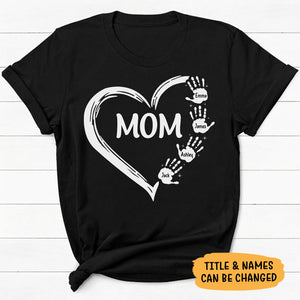 Mum Love Hand, Personalized Shirt For Mother, Mother's Day Gifts