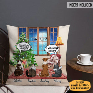 Still Talk About You Memorial Pet Conversation, Christmas Memorial Gift, Personalized Pillow For Pet Lovers