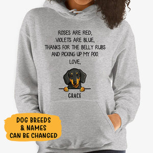 Roses Are Red, Personalized Custom Hoodie, Sweater, T shirts, Christmas Gift for Dog Lovers