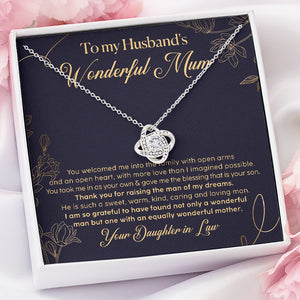 You Welcomed Me Into Family, Luxury Necklace, Custom Message Card Jewelry, Mother's Day Gifts