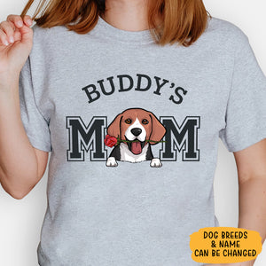 Dog Mom Custom Name, Personalized Shirt, Gift For Dog Lovers, Mother's Day Gifts