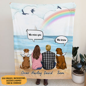 Still Talk About You Couple, Custom Blanket For Dog Lovers, Memorial Gifts, Personalized Blanket