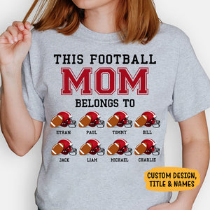 This Football Belongs To, Personalized Football Shirt, Family Gifts