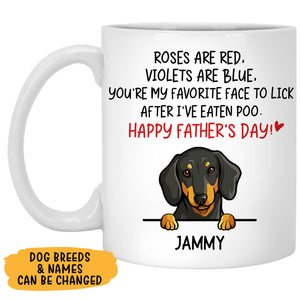 Roses Are Red, Custom Coffee Mug, Funny Personalized Mug, Custom Gift for Dog Lovers