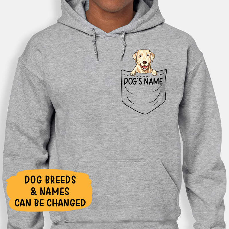 Personalized Custom Pocket Hoodie, Sweater, T shirts, Christmas Gift for Dog Lovers