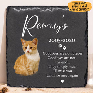 Pet Loss Memorial Stone, Custom Photo, Personalized Pet Memorial Stone