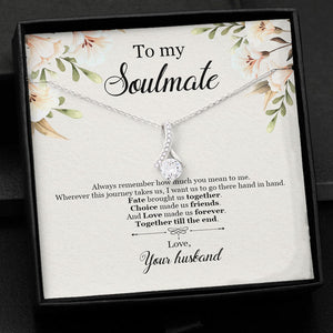 Fate Brought Us Together, Personalized Luxury Necklace, Message Card Jewelry, Gifts For Her