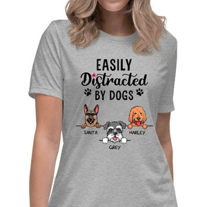 Distracted by Dogs, Custom T Shirt, Personalized Gifts for Dog Lovers