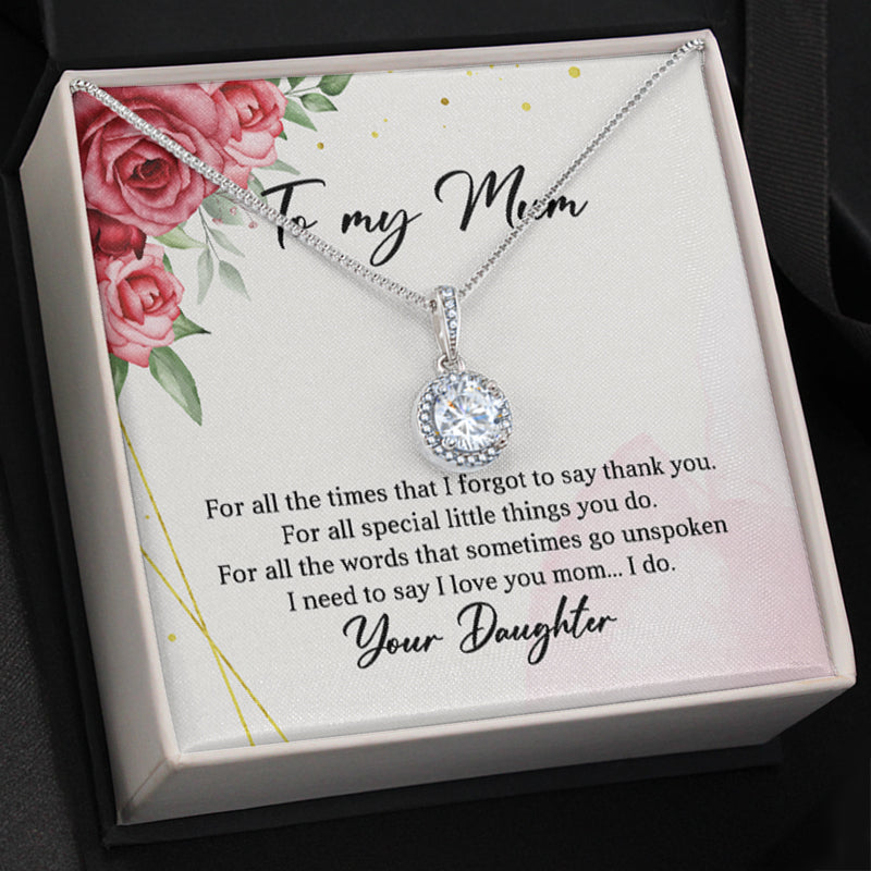 I Forgot To Say Thank You, Eternal Hope Necklace, Custom Jewelry, Mother's Day Gifts