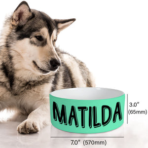 Unique Personalized Custom Dog Bowls, Gift for Dog Lovers