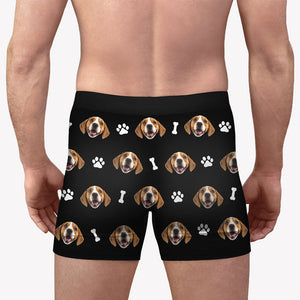 Pet Face Boxer Brief, Personalized Boxer, Funny Gift For Him, Custom Photo