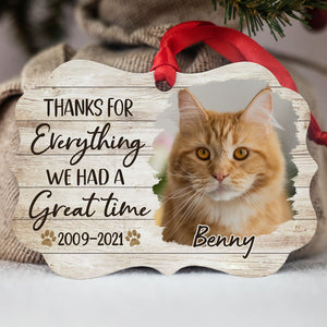 We Had A Great Time, Personalized Aluminium Ornaments, Custom Photo Gift, Christmas Gift For Pet Lovers