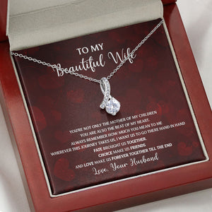 You're Not Only The Mother, Personalized Luxury Necklace, Message Card Jewelry, Gifts For Her