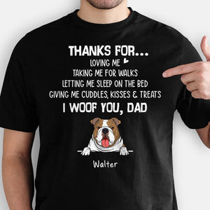 Loving Me Taking Me For Walks I Woof You, Personalized Shirt, Gifts For Dog Lovers