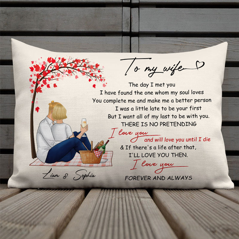 The Day I Met You, Personalized Pillows, Custom Gift For Couples (Insert Included)