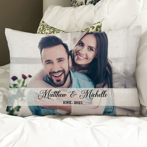 Couple Photo Pillow, Personalized Pillows, Custom Photo, Anniversary Gift For Couples