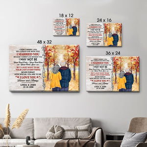 Personalized I Didn't Marry You Canvas, Autumn Fall, Premium Canvas Wall Art