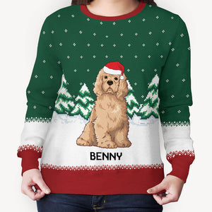 Christmas Dogs, Personalized All-Over-Print Sweatshirt, Gift For Dog Lovers