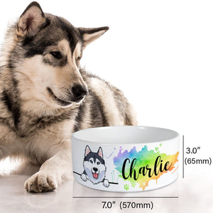 Personalized Custom Dog Bowls, Colors, Gift for Dog Lovers