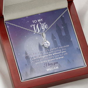 Every Day Of My Life Is Perfect, Personalized Luxury Necklace, Message Card Jewelry, Gift For Her